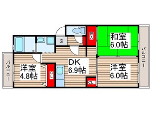 エスポワールメゾンの物件間取画像